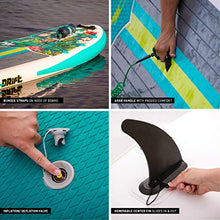 Load image into Gallery viewer, DRIFT 10'8" Inflatable Stand Up Paddle Board, SUP with Accessories | Coiled Leash, Pump, Lightweight Paddle, Fin & Backpack Travel Bag…