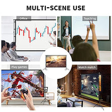 Load image into Gallery viewer, Projector Screen and Stand,Towond 150 inch Indoor Outdoor Projection Screen, Portable 16:9 4K HD Rear Front Movie Screen Pull Down with Carry Bag Wrinkle-Free Design for Home Theater Backyard Cinema