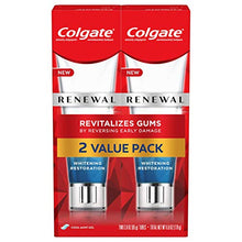 Load image into Gallery viewer, Colgate Renewal Gum Toothpaste for Gum Health, Teeth Whitening Restoration, Cool Mint Gel - 3 ounce (2 Pack)