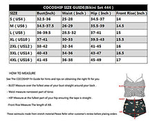 Load image into Gallery viewer, COCOSHIP White & Black Polka Dot Retro Boho Flounce Falbala High Waist Bikini Set Chic Swimsuit Bathing Suit S(FBA)