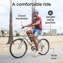 Load image into Gallery viewer, Schwinn Huron Adult Beach Cruiser Bike, Featuring 17-Inch/Medium Steel Step-Over Frames, 1-Speed Drivetrains, Grey