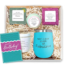 Load image into Gallery viewer, Age of Sage Fabulous Box - Soap, Bath Bomb, Body Lotion, and Tumbler Set - Spa Baskets For a Birthday, Mothers Day, and Anniversary - Unique Bath Kit for Sister, Mother, Daughter, New Mom, Niece