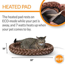 Load image into Gallery viewer, K&H Pet Products Thermo-Kitty Fashion Splash Mocha Large 16 X 22 Inches