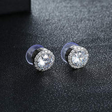 Load image into Gallery viewer, Thunaraz 925 Sterling Silver Stud Earrings For Women Tree Of The Life Stud Earrings Women Halo Diamond Earrings
