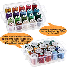 Load image into Gallery viewer, New brothread 3 Layers Stackable Clear Storage Box/Organizer for Holding 60 Spools Home Embroidery & Sewing Thread and Other Embroidery Sewing Crafts (Spool Size Requirement: H≤2.2"; W≤1.69")