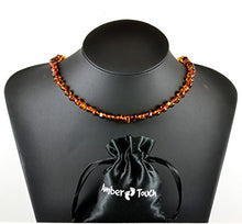 Load image into Gallery viewer, Baltic Amber Necklace for Adult + Amber Earrings - Headache, Migraine, Sinus, Arthritis, Carpal Tunnel, Nursing Pain Relief