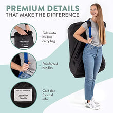 Load image into Gallery viewer, Stroller Bag for Airplane Travel - Baby Stroller Cover for Travelling - Durable Nylon Gate Check Bag with Backpack Straps to Easily Carry and Protect Single, Double, & Umbrella Strollers