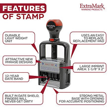 Load image into Gallery viewer, Heavy Duty Style Office Date Stamp with Posted - Self Inking Dater - Style A - Red Ink Color
