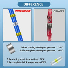 Load image into Gallery viewer, 500PCS Solder Seal Wire Connectors, Waterproof and Insulated Heat Shrink Solder Connectors, Electrical Wire Butt Connectors Kit, Butt Splice(40Yellow 80White 180Red 200Blue)