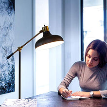 Load image into Gallery viewer, Brightech Wyatt - Industrial Floor Lamp for Living Rooms & Bedrooms - Rustic Farmhouse Reading Lamp - Standing, Adjustable Arm Indoor Pole Lamp for Crafts & Tasks