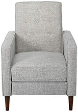 Load image into Gallery viewer, Christopher Knight Home Mervynn Mid-Century Modern Fabric Recliner, Light Grey Tweed