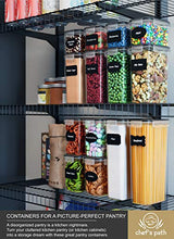Load image into Gallery viewer, Airtight Food Storage Containers 14 Pack - Kitchen Pantry Organization and Storage, BPA-Free, Plastic Canisters with Durable Lids Ideal for Cereal, Flour & Sugar - Includes Labels, Marker & Spoon Set