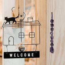 Load image into Gallery viewer, Jovivi Chakra Stones Set, Natural Amethyst Healing Crystals Wall Hanger Reiki Tumbled Gemstones Tassel Spiritual Meditation Hanging Ornament/Window Ornament/Feng Shui Decor