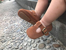 Load image into Gallery viewer, THEE BRON Infant Toddler Baby Soft Sole Leather Shoes for Girls Boys Walking Sneakers (9-12 Months-12.5cm, Brown)