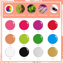 Load image into Gallery viewer, Morovan Gel Liner Painted Gel Nail Polish Kit - 12 Colors Gel Painting Polish Kit Nail Art UV LED Gel Platinum Liner Gel Champagne Glitter Silver Rosa Gold Green Gel Paint Nail Art Design