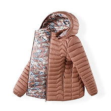 Load image into Gallery viewer, QLZ Girls Lightweight Jacket,Down Coat,Flight Suit,Double-sided Wear,F Pink,3-4 T