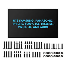 Load image into Gallery viewer, PERLESMITH Universal TV Mounting Hardware Kit Fits Most TVs, Includes M4, M5, M6 and M8 TV Screws, Washers and Spacers for TV and Monitor Mounting up to 80 inches, PSUHP