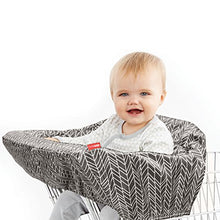 Load image into Gallery viewer, Skip Hop Baby Shopping Cart & High Chair Cover: Machine Washable Cart Liner with Padded Seat, Grey Feather