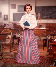 Load image into Gallery viewer, Barbie Inspiring Women Helen Keller Doll (12-inch) Wearing Blouse and Skirt, with Doll Stand & Certificate of Authenticity, Gift for Kids & Collectors