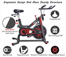 Load image into Gallery viewer, VIGBODY Exercise Bike Indoor Cycling Bicycle Stationary Bikes Cardio Workout Machine Upright Bike Belt Drive Home Gym