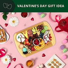 Load image into Gallery viewer, Extra Large Cutting Board - Bamboo Cutting Boards for Kitchen, Wood Chopping Boards with Juice Groove, Wooden Cutting Board for Vegetables, Fruit and Cheese | Charcuterie Serving Tray (L, 15" x 10")