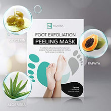 Load image into Gallery viewer, Foot Peel Mask - 2 Pack - Peeling Away Calluses and Dead Skin Cells - Make Your Feet Baby Soft - Exfoliating Peeling Natural Treatment - Repair Rough Heels - Get Soft Feet by Lavinso