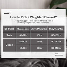 Load image into Gallery viewer, Wemore Sherpa Fleece Weighted Blanket for Adult, 15 lbs Dual Sided Cozy Fluffy Heavy Blanket, Ultra Fuzzy Throw Blanket with Soft Plush Flannel Top, 48 x 72 inches, Grey on Both Sides