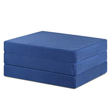 Load image into Gallery viewer, Olee Sleep 4 " Tri-Folding Topper (Twin), Blue