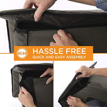 Load image into Gallery viewer, K&H Pet Products Outdoor Heated Kitty House Cat Shelter Olive Green 18 X 22 X 17 Inches