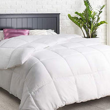 Load image into Gallery viewer, TEXARTIST Queen Size White Comforter Soft Quilted Down Alternative Duvet Insert with Corner Tabs, All Season, 4D Spiral Fiber, Machine Washable-88x88 inches,White