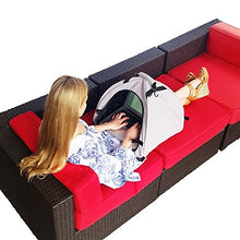 Load image into Gallery viewer, Laptop Tent Sun Shade & Water-Resistant Laptop Bag with Glare Shield, Shoulder Strap, Portable Case for Working Outside | Foldable | Privacy Cover Hood | Heat & Light Reflective Outdoor UV Material