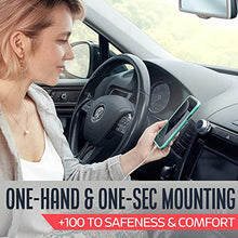 Load image into Gallery viewer, Universal Car Phone Mount Magnetic - All-Metal iPhone Car Mount for Any Smartphone or GPS - Truly One-Handed Cell Phone Holder for Car Dashboard