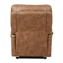 Load image into Gallery viewer, Pulaski Faux Leather Dual Motor Lift Chair in Badlands Saddle