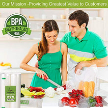 Load image into Gallery viewer, Premium!! VacYaYa100 Quart 8 x 12 Inch Food Saver Freezer Vacuum Sealer Storage Bags for Food Saver,Vac Seal a Meal Bags,BPA Free Sous Vide Vaccume Safe PreCut Bag