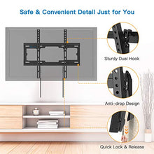 Load image into Gallery viewer, Tilt TV Wall Mount Bracket Low Profile for Most 26-55 Inch LED LCD OLED Plasma Flat Curved Screen TVs, 8 Degrees Tilting for Anti-Glaring, Max VESA 400x400mm and Holds up to 99lbs by Pipishell