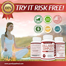 Load image into Gallery viewer, Premium Multi Collagen Peptides Capsules (Types I, II, III, V, X) - Anti-Aging, Hair, Skin and Nails, Digestive & Joint Health Supplement, Hydrolyzed Collagen Pills, Women & Men (90 Collagen Capsules)