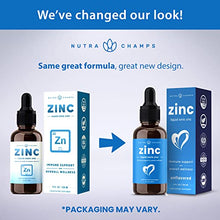 Load image into Gallery viewer, Organic Zinc Sulfate Liquid Supplement | Immune Support System Boost | Pure Ionic Concentrated Mineral Drops for Men, Women & Kids Enhanced with Vitamin C - 4 oz Great Tasting Defense Booster