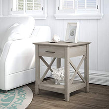 Load image into Gallery viewer, Bush Furniture Key West End Table with Storage, Washed Gray