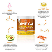 Load image into Gallery viewer, Ready Pet Go! Omega 3 for Dogs | Fish Oil for Dog Shedding, Skin Allergy, Itch Relief, Mange and Hot Spots Treatment | EPA & DHA | Natural Joint Supplement for Dogs, Heart and Brain Health | 90 Chews