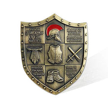 Load image into Gallery viewer, AtSKnSK Put On The Whole Armor of God Challenge Coin Eph 6:13-17 3D Commemorative Collection Item