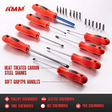 Load image into Gallery viewer, AMM 32-piece Magnetic screwdriver sets with storage case,Containsslotted, star, square, Philips screwdriver bits other practical tools,The best tool gift for a man
