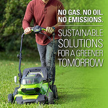 Load image into Gallery viewer, Greenworks 48V 20" Brushless Cordless Push Lawn Mower, (2) 4.0Ah USB Batteries (USB Hub) and Dual Port Rapid Charger Included (2 x 24V)