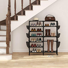 Load image into Gallery viewer, 7 Tiers Shoe Rack 24-30 Pairs Shoe Storage Organizer Non-woven Shoe Shelf Boots Organizer