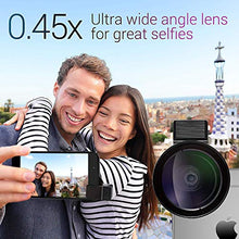 Load image into Gallery viewer, Camera Lens Kit by Coral Entertainments| Professional CPL, Macro & Wide Angle Lenses | Multi-use tripod & Selfie Remote Control | For iPhone, Samsung Galaxy, iPads Tablets | Hard Case & Universal Clip