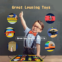 Load image into Gallery viewer, Busy Board, Montessori Toys Sensory Activity Developing Board for Fine Motor Skills, Sensory Toys Learning Board for Toddlers, Travel Toys for Plane and Car, Gifts for 2-6 Year Old Boys & Girls