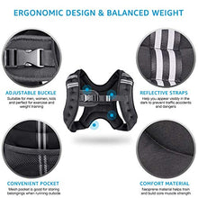 Load image into Gallery viewer, Henkelion Weighted Vest Weight Vest for Men Women Kids Weights Included, Body Weight Vests Adjustable for Running, Training Workout, Jogging, Walking - Black - 6 Lbs