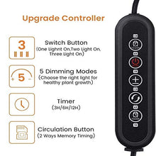 Load image into Gallery viewer, CWH&WEN Plant Grow Light, Grow Lamp Full Spectrum with Auto ON &Off Timer 3/9/12H for Indoor Plants, 3 Heads Grow Bulbs, USB+AC Adapter for Seedlings and Succulents