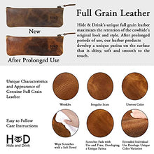 Load image into Gallery viewer, Hide & Drink, Men's Two Row Stitch Leather Belt Handmade :: Bourbon Brown (Size 42)
