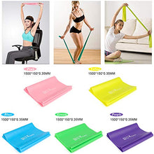 Load image into Gallery viewer, BSTPOWER 5 FT Resistance Bands Set,Professional Latex Elastic Exercise Bands All Workout-Set of 5