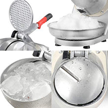 Load image into Gallery viewer, ZENY Ice Shaver Machine Electric Snow Cone Maker Stainless Steel Shaved Ice Machine 145lbs Per Hour